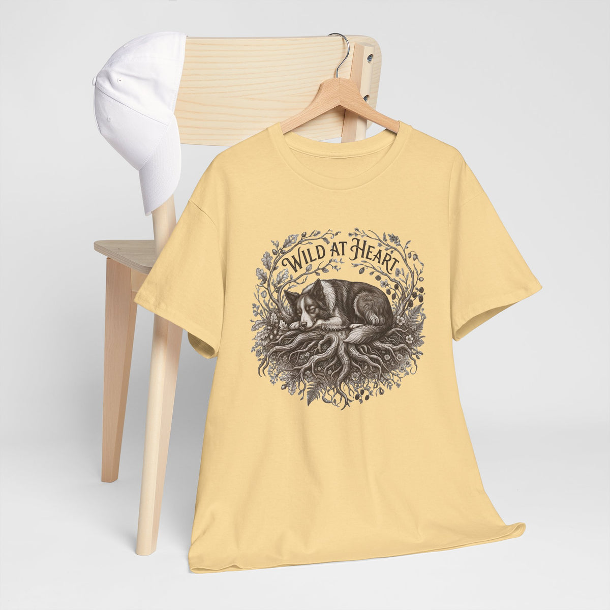 Wild at Heart  T‑Shirt —Border Collie Graphic Tee