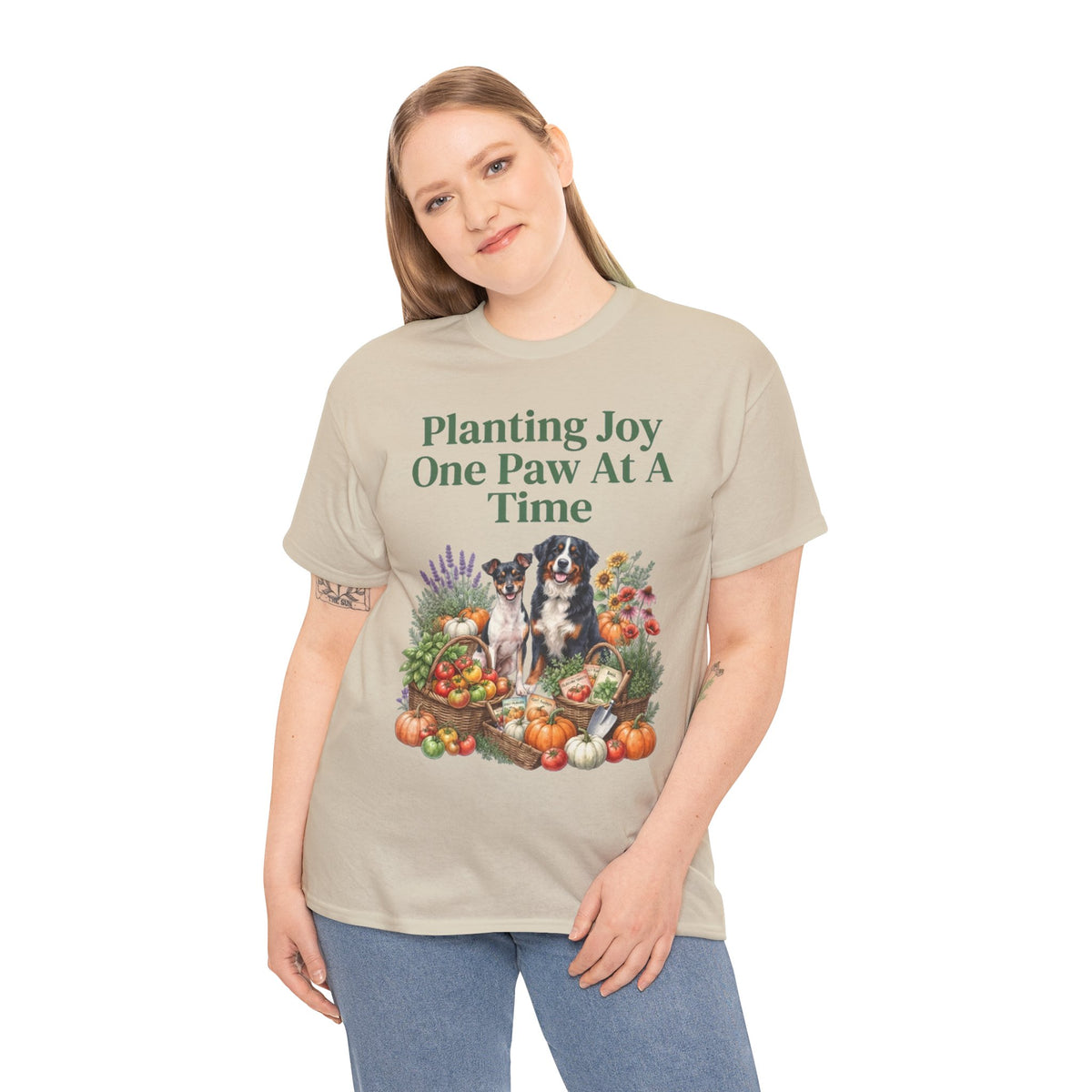 Planting Joy One Paw At A Time Unisex T-Shirt