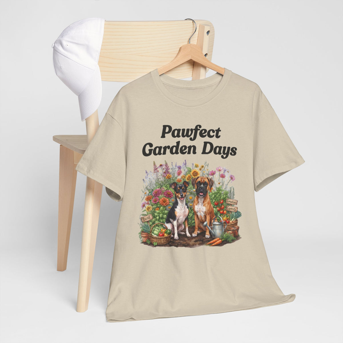 "Pawfect Garden Days" | Cute Dog & Floral Gardening Tee