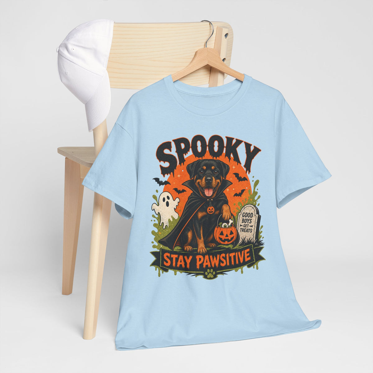 Spooky Stay Pawsitive Unisex T-Shirt
