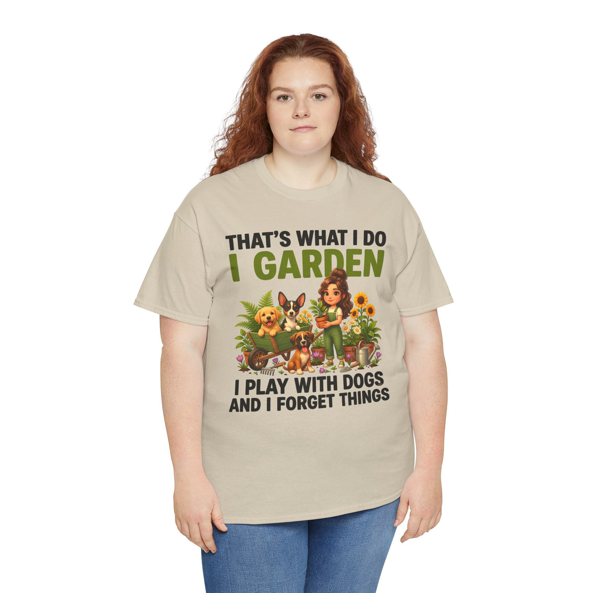 That's What I Do I Garden I Play With Dogs And I Forget Things Unisex T-Shirt