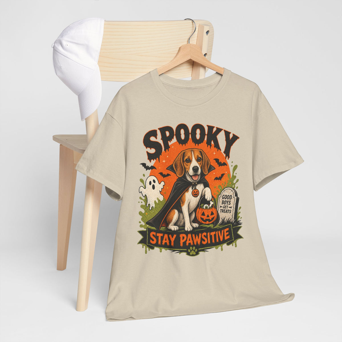 Spooky Stay Pawsitive Unisex T-Shirt