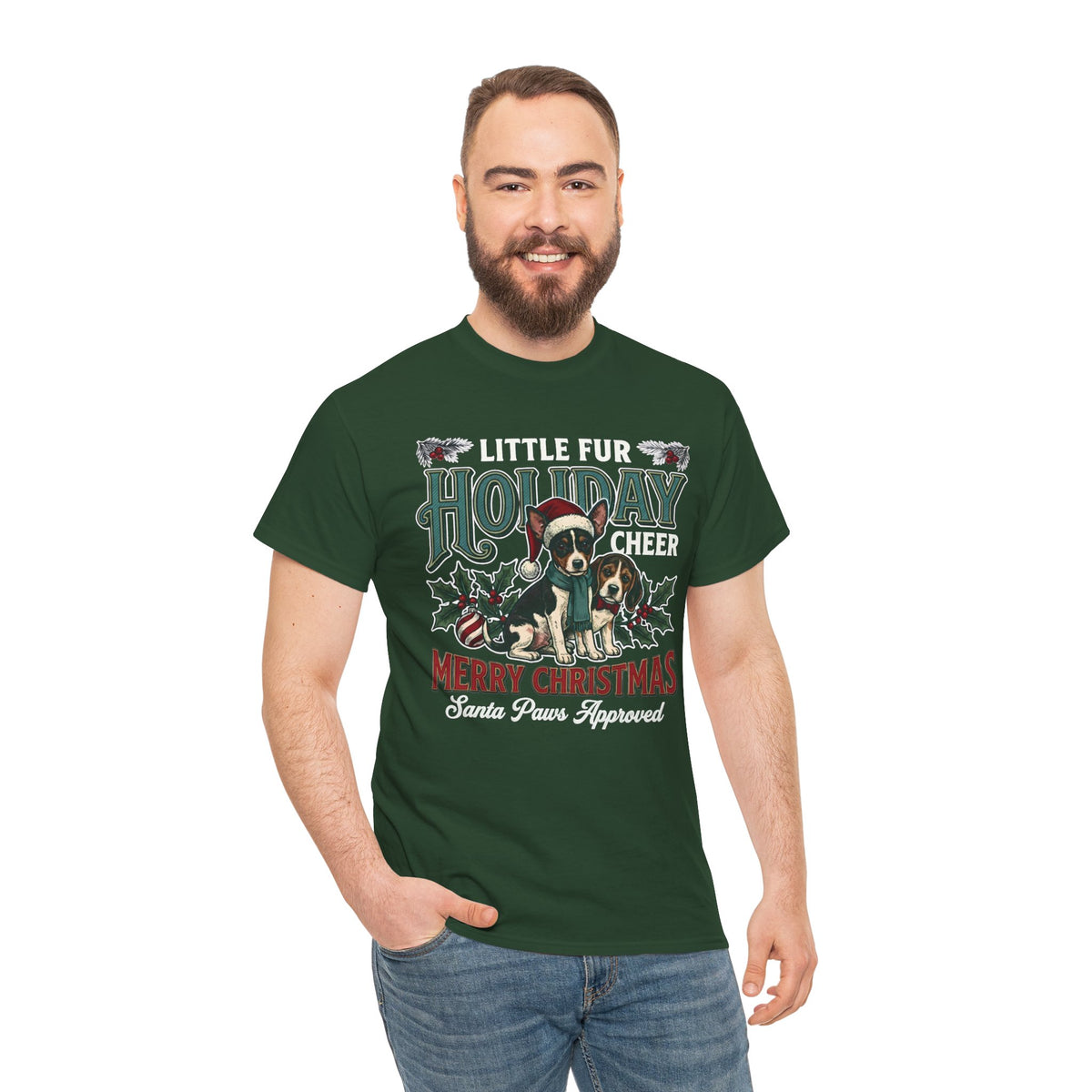 Little Fur Holiday Cheer Unisex T-Shirt
