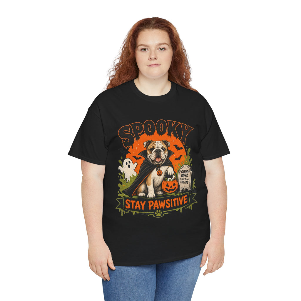 Spooky Stay Pawsitive Unisex T-Shirt