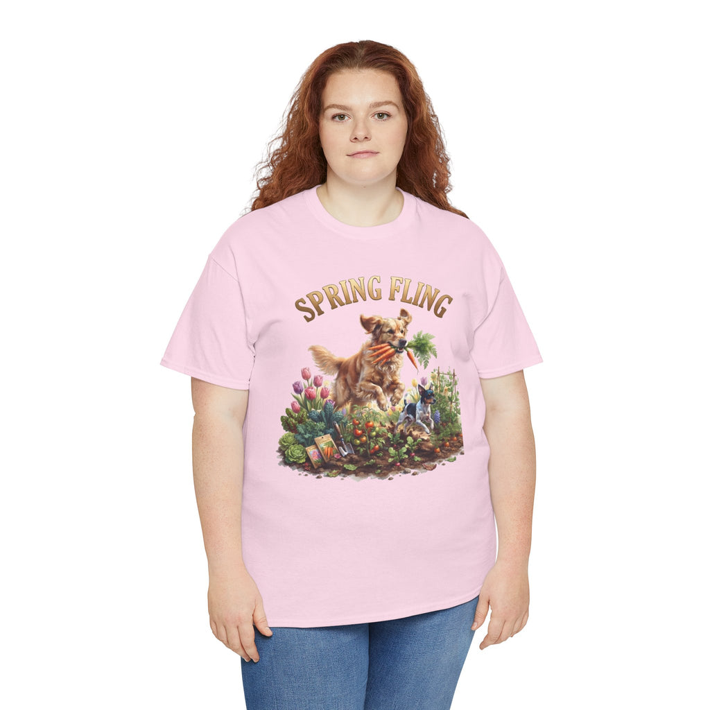 Spring Fling Golden Retriever & Rat Terrier Unisex T-Shirt