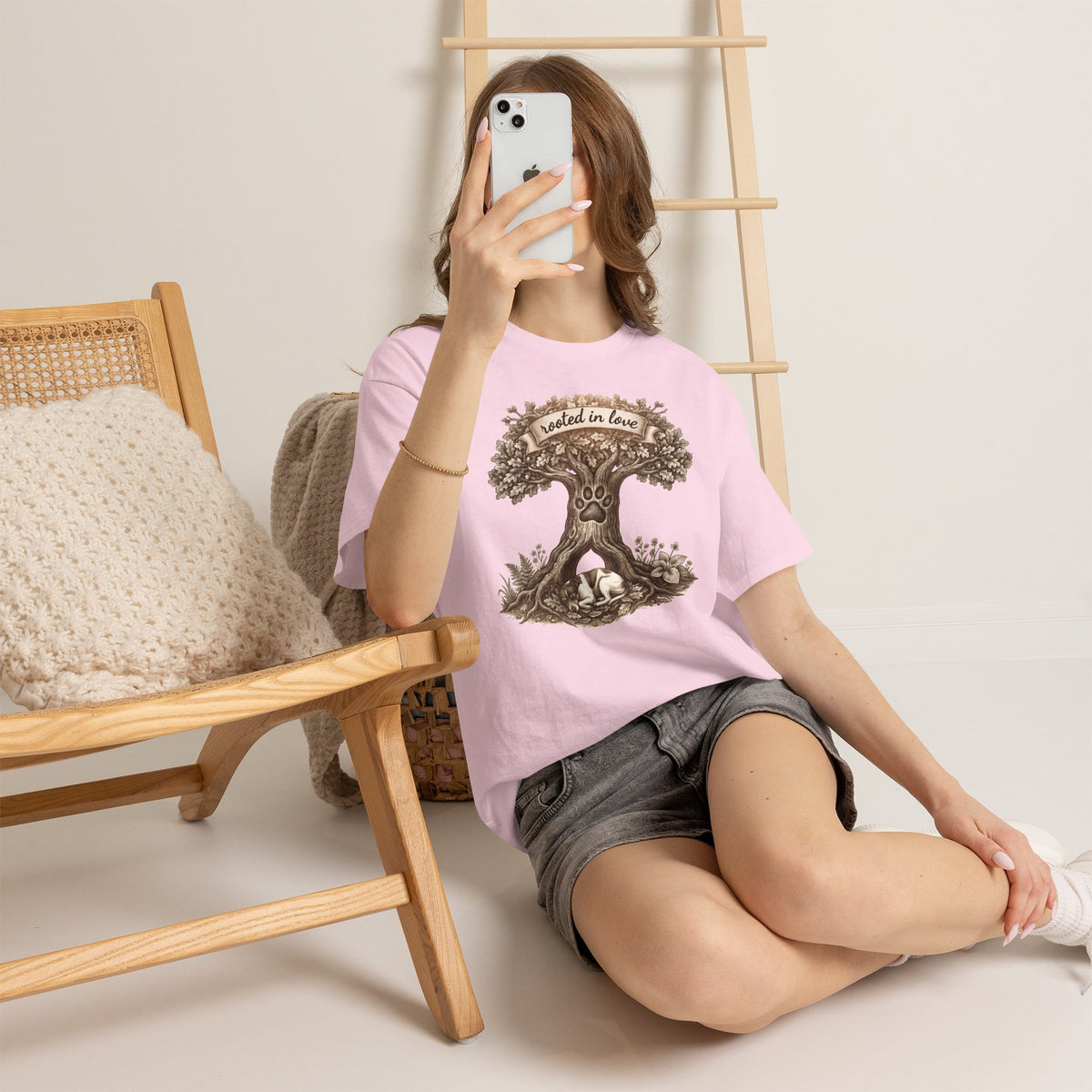 Rooted in Love Tree T-Shirt — Woodland Family & Pet Nature Tee
