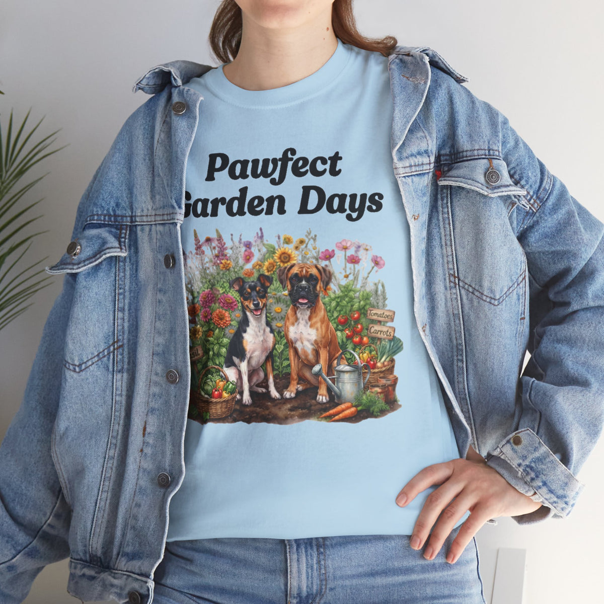 "Pawfect Garden Days" | Cute Dog & Floral Gardening Tee