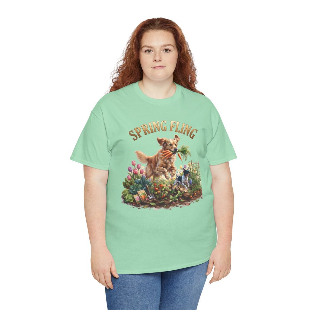 Spring Fling Golden Retriever & Rat Terrier Unisex T-Shirt