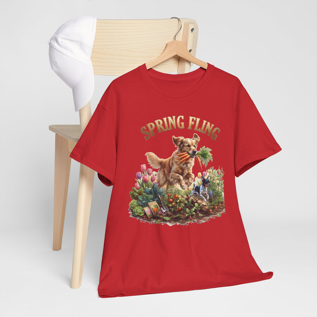 Spring Fling Golden Retriever & Rat Terrier Unisex T-Shirt