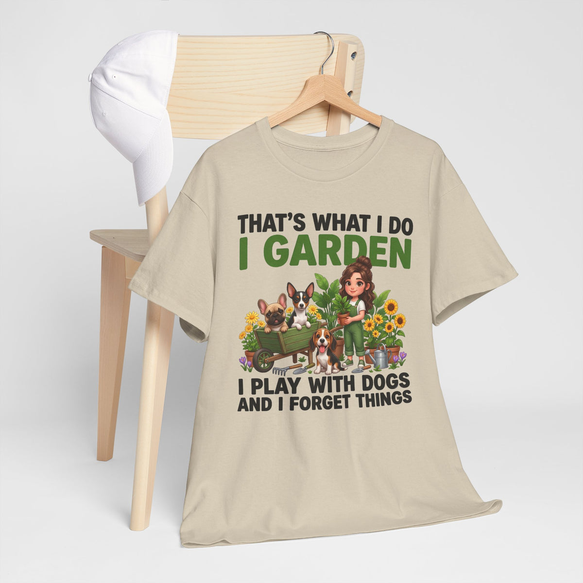 That's What I Do I Garden I Play With Dogs And I Forget Things Unisex T-Shirt