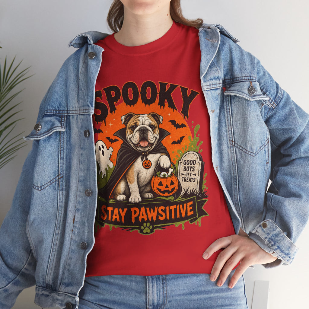 Spooky Stay Pawsitive Unisex T-Shirt