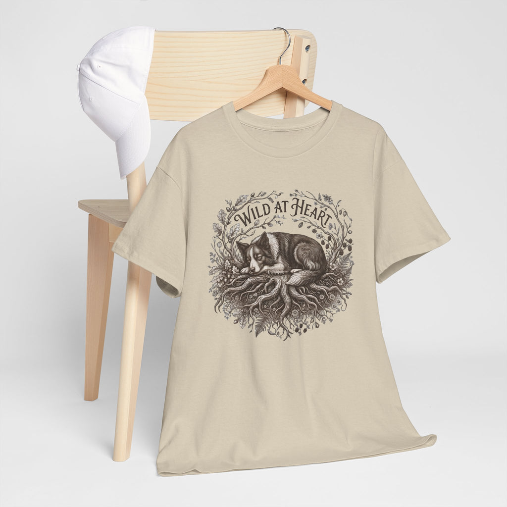 Wild at Heart  T‑Shirt —Border Collie Graphic Tee