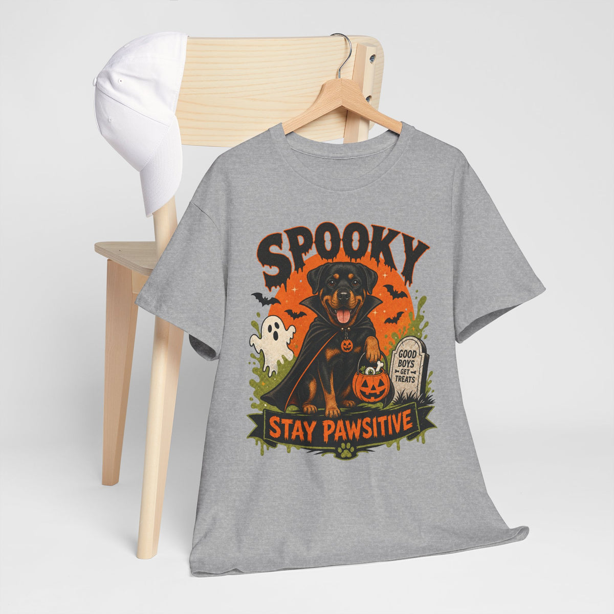 Spooky Stay Pawsitive Unisex T-Shirt