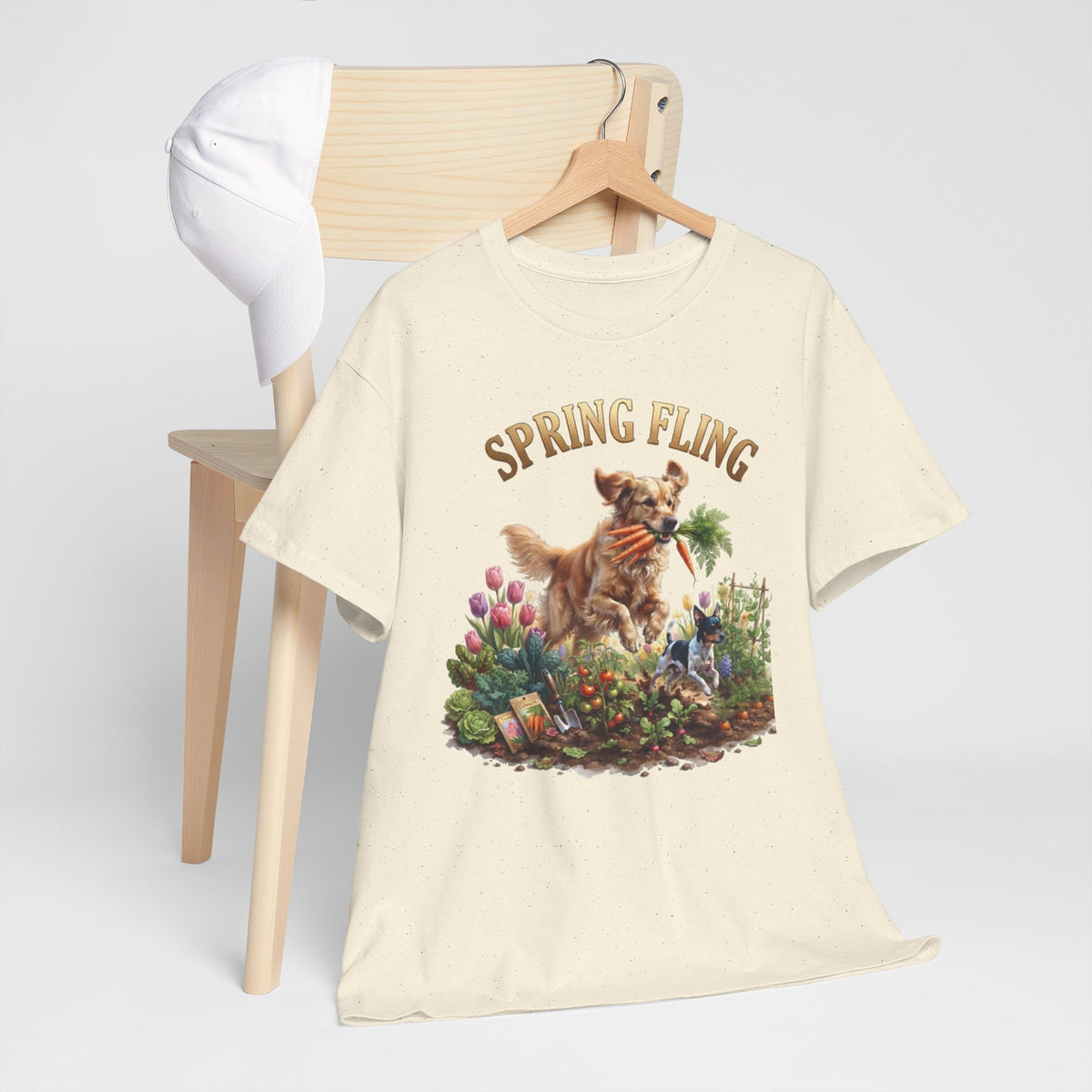 Spring Fling Golden Retriever & Rat Terrier Unisex T-Shirt