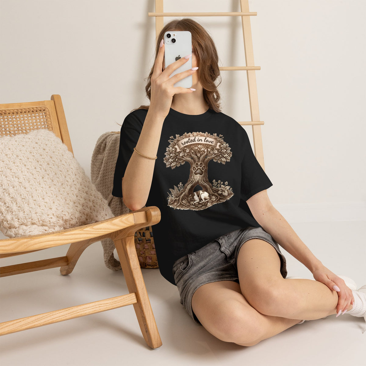 Rooted in Love Tree T-Shirt — Woodland Family & Pet Nature Tee