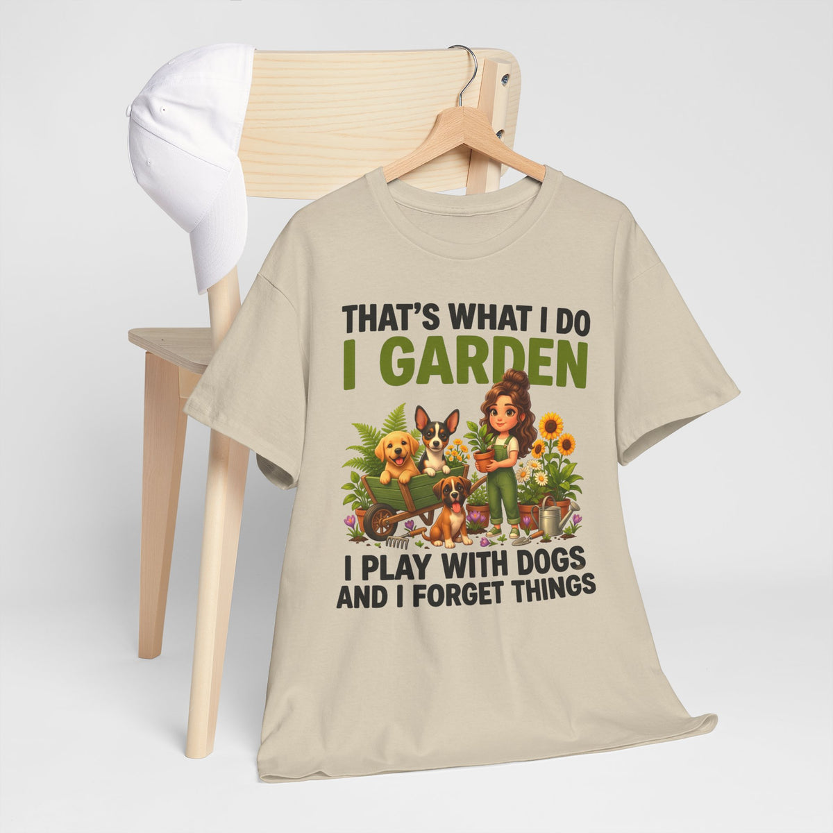 That's What I Do I Garden I Play With Dogs And I Forget Things Unisex T-Shirt