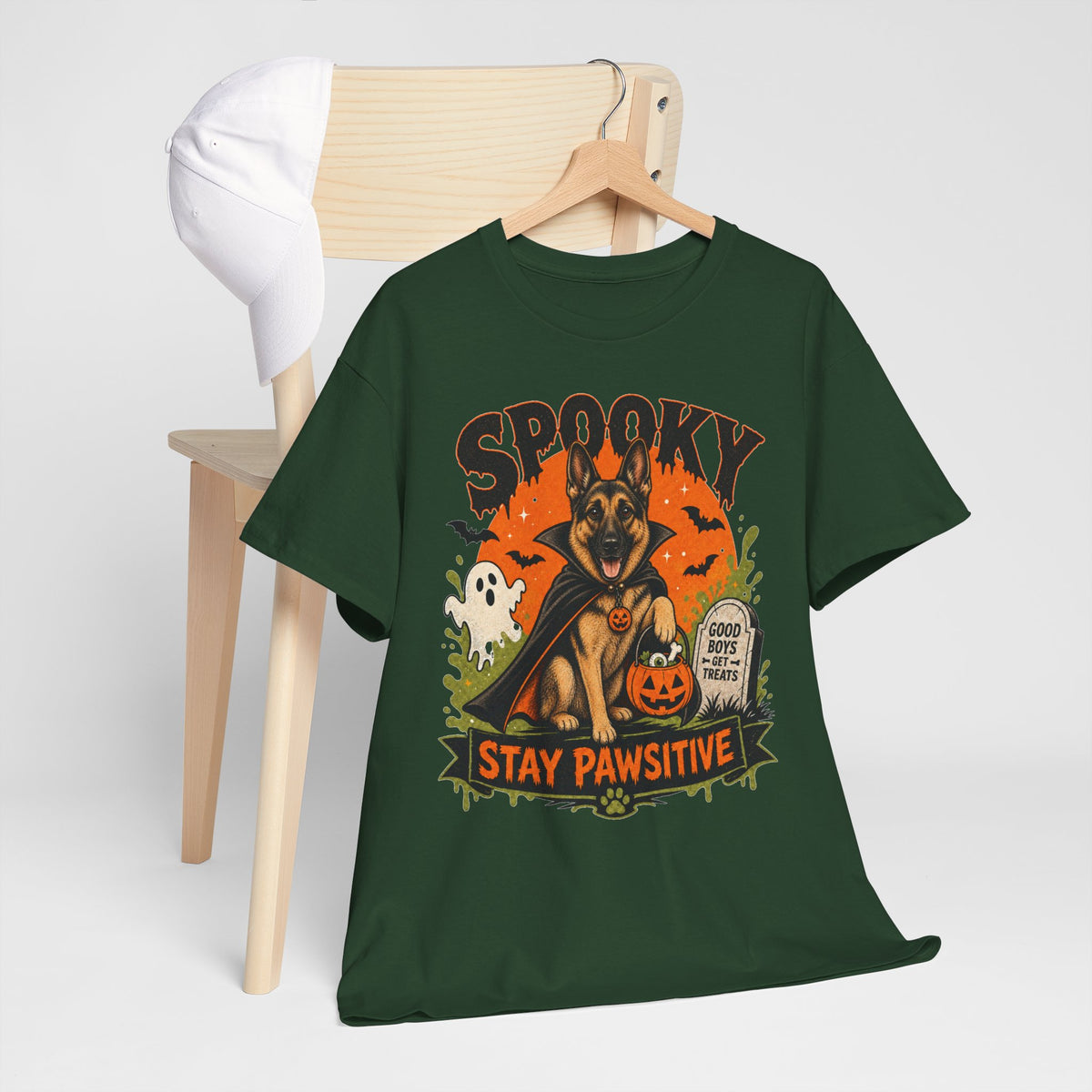 Spooky Stay Pawsitive Unisex T-Shirt