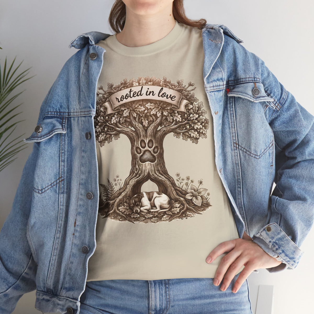 Rooted in Love Tree T-Shirt — Woodland Family & Pet Nature Tee