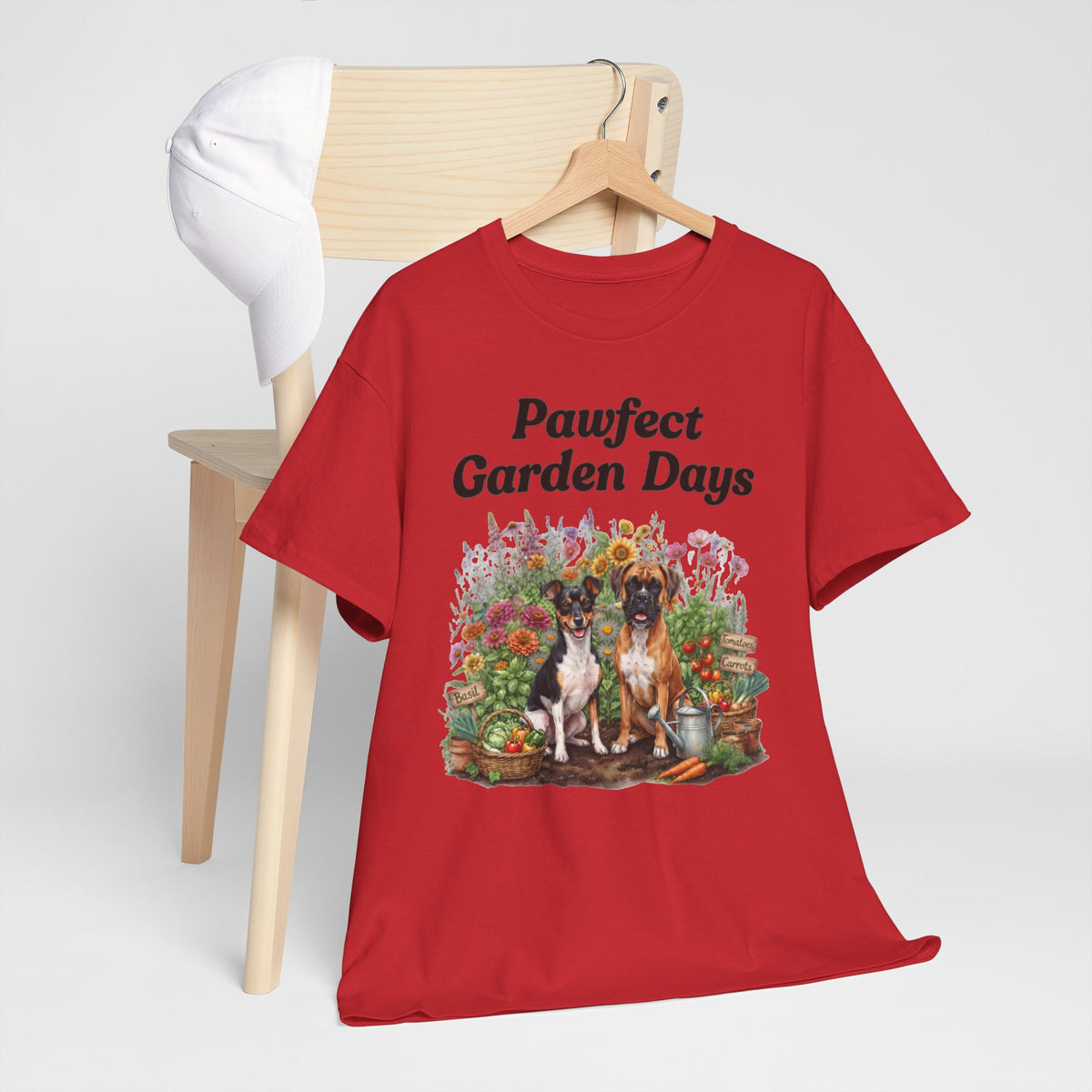 "Pawfect Garden Days" | Cute Dog & Floral Gardening Tee