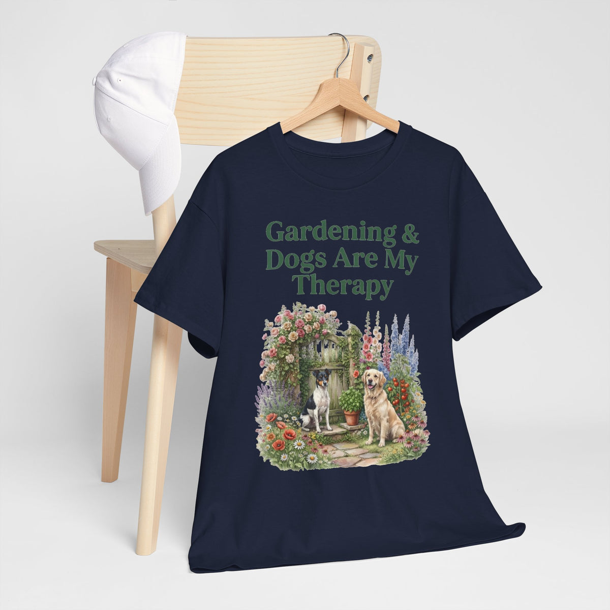 Gardening & Dogs Are My Therapy Unisex T-Shirt