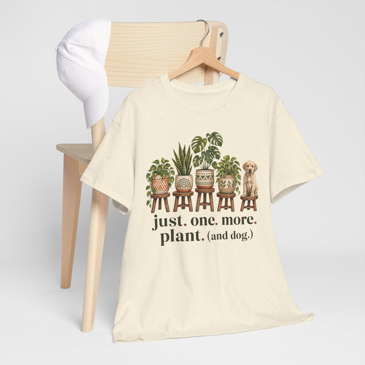 Just. One. More. Plant. (And Dog.) Unisex T-Shirt Yellow Lab