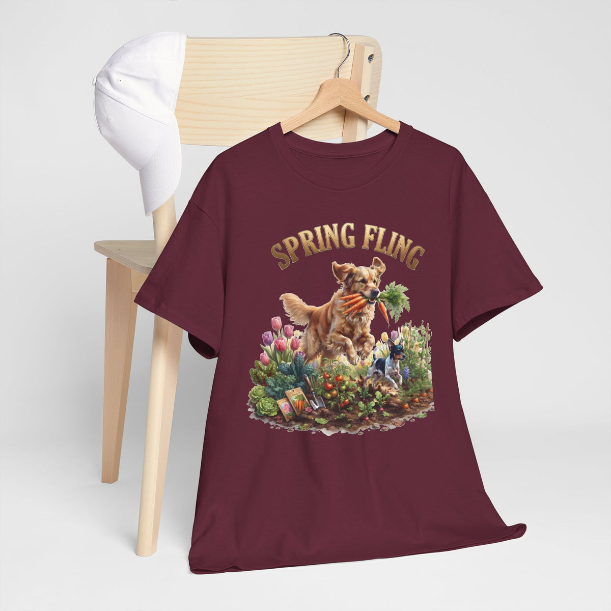 Spring Fling Golden Retriever & Rat Terrier Unisex T-Shirt