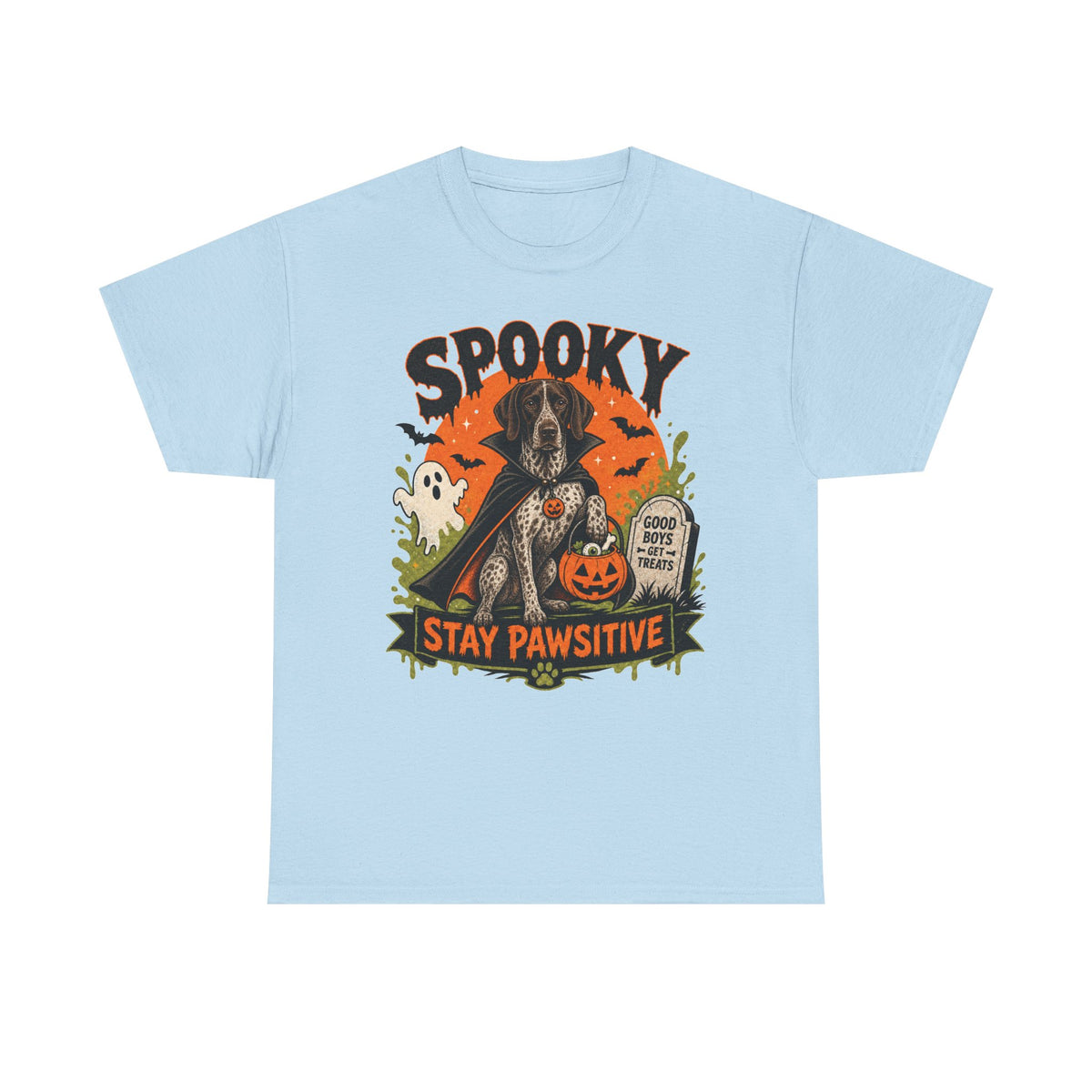 Spooky Stay Pawsitive Unisex T-Shirt