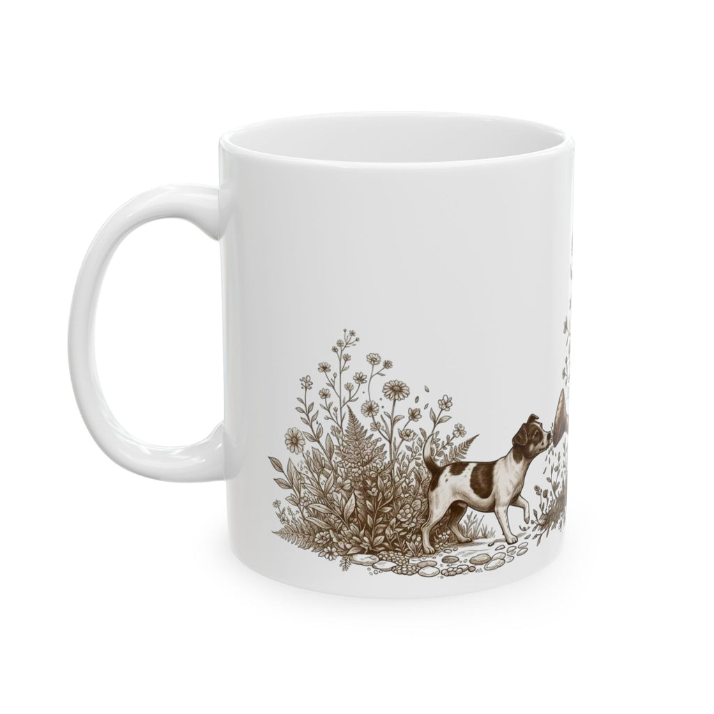Green Thumb Ceramic Mug — Gardening Watering Can Design (11oz & 15oz)