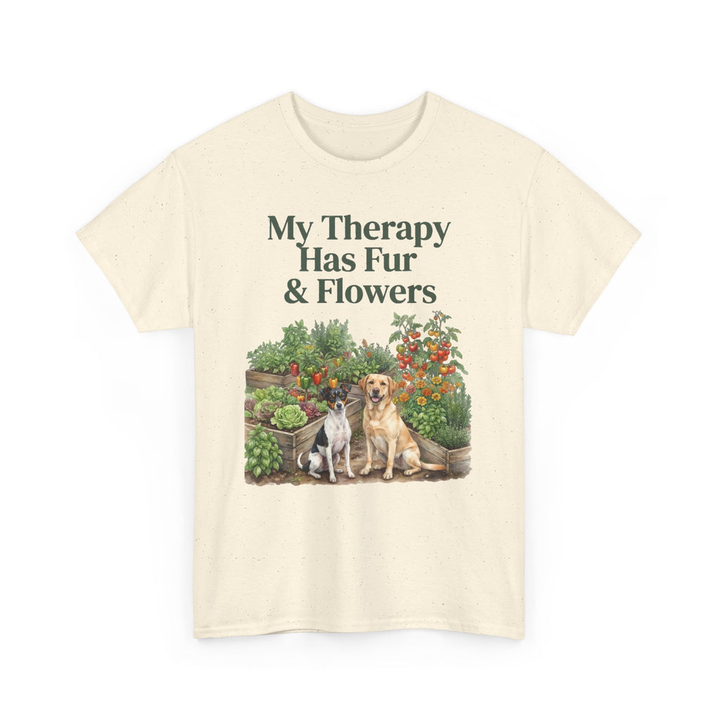 My Therapy Has Fur & Flowers Unisex T-Shirt