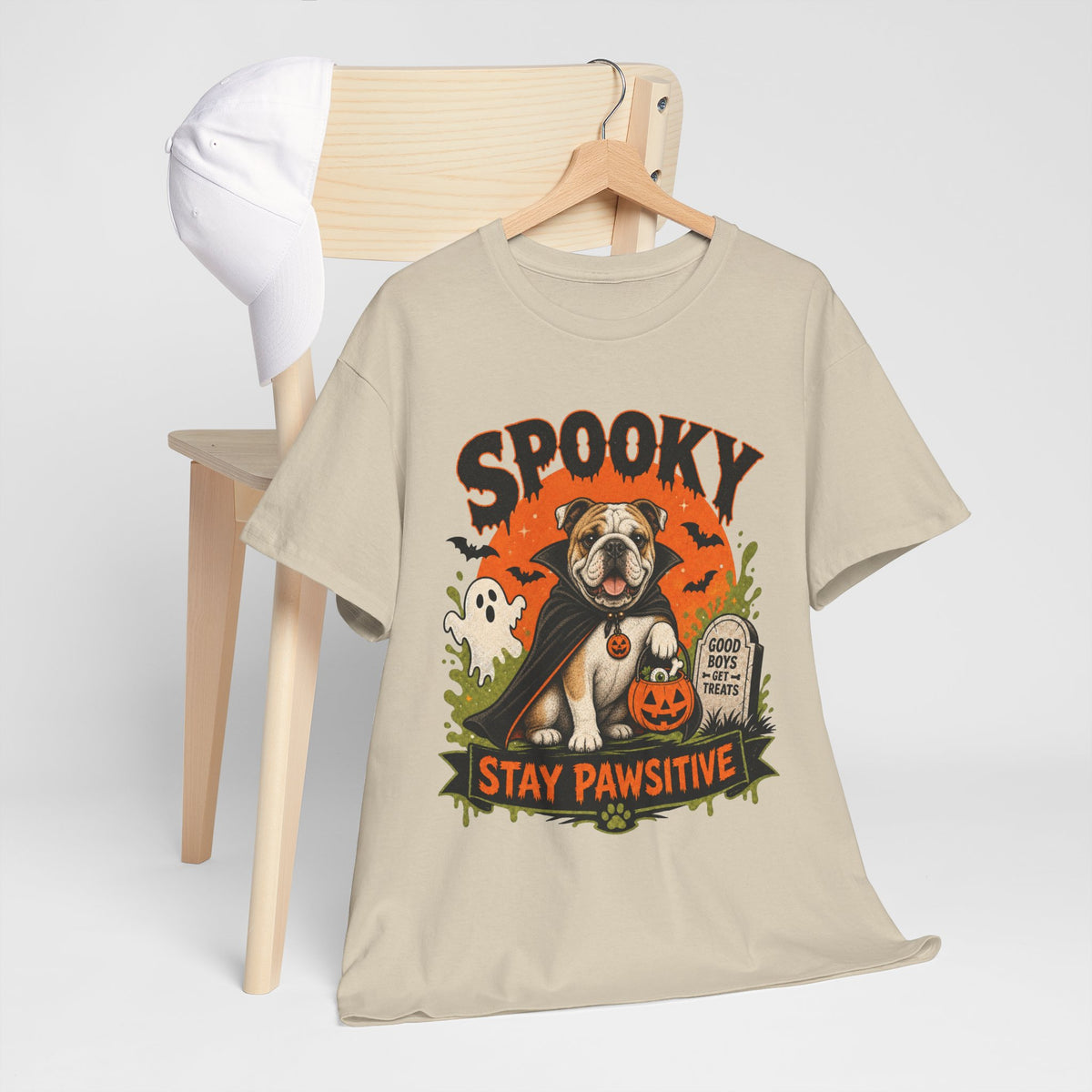 Spooky Stay Pawsitive Unisex T-Shirt