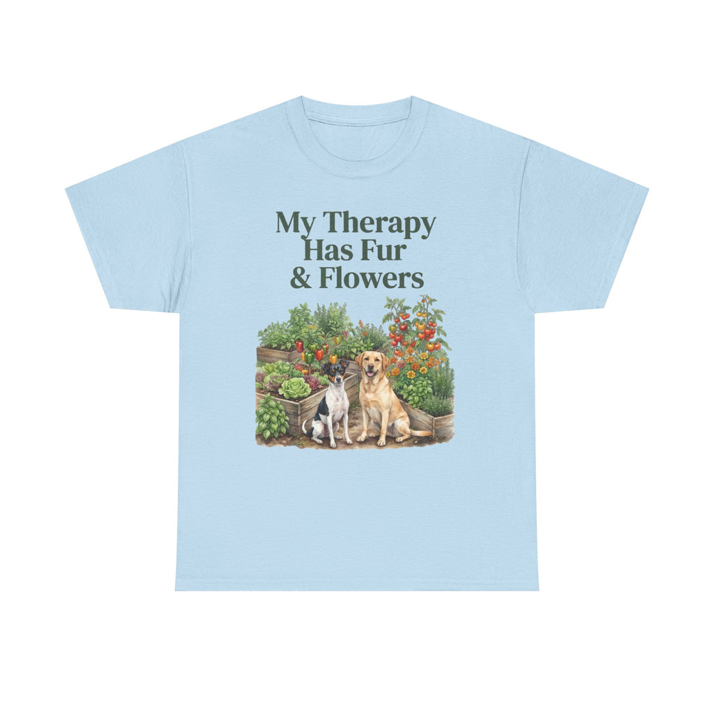 My Therapy Has Fur & Flowers Unisex T-Shirt