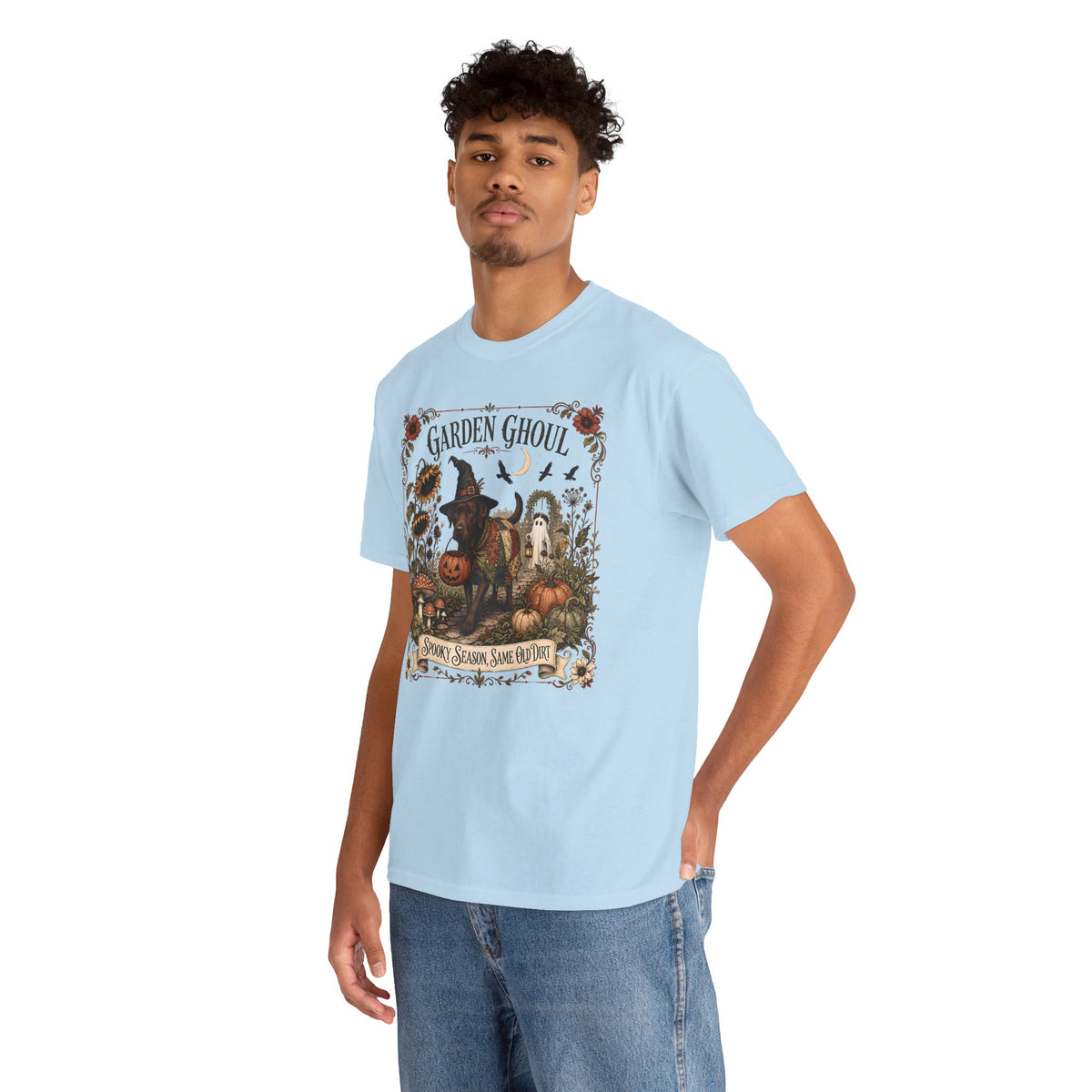Garden Ghoul Spooky Season Same Old Dog Unisex T-Shirt