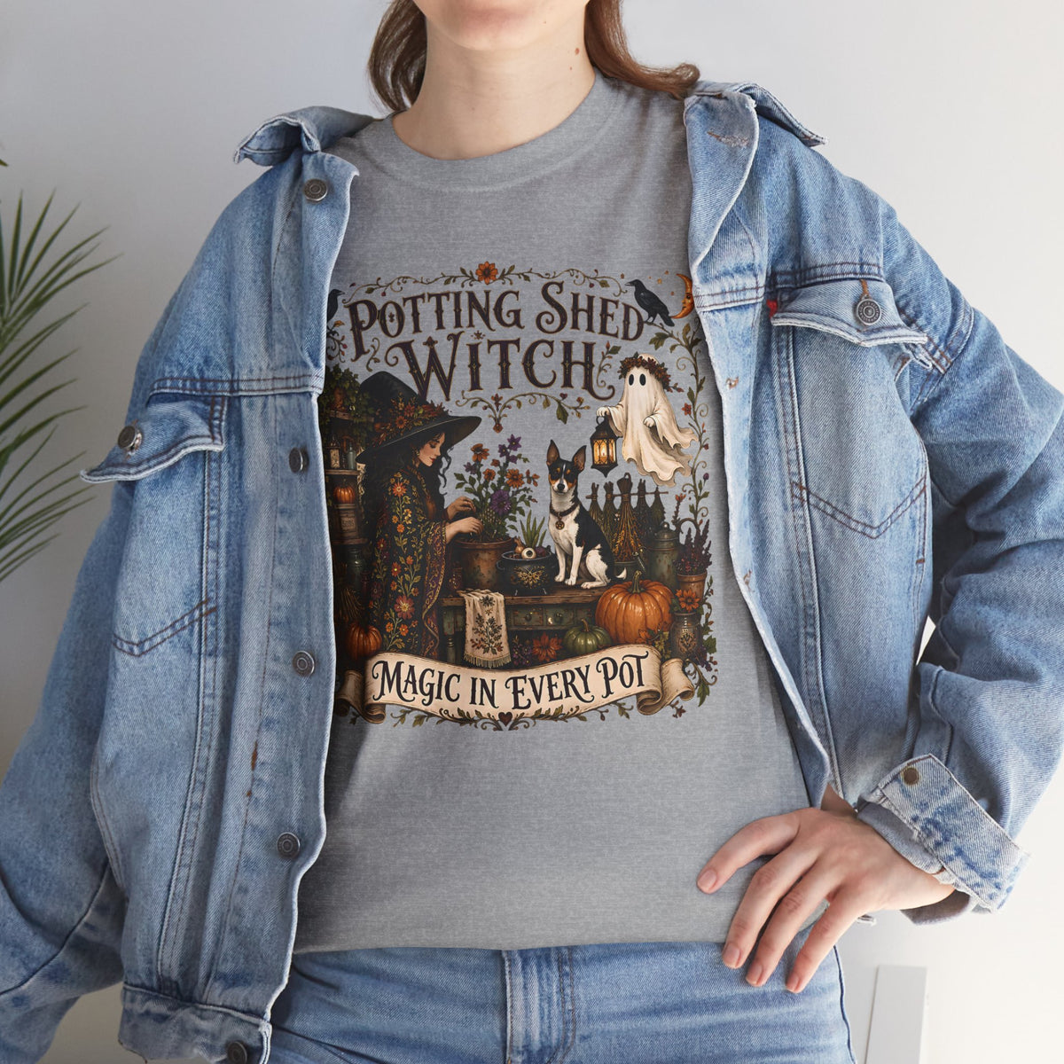 Potting Shed Witch Magic In Every Pot Unisex T-Shirt