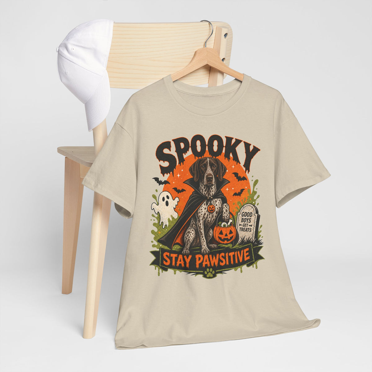 Spooky Stay Pawsitive Unisex T-Shirt