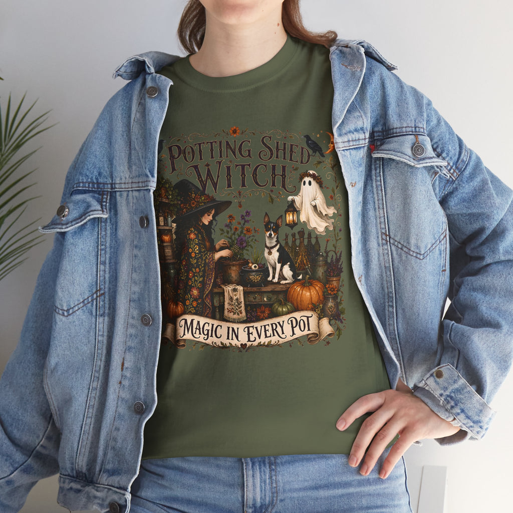 Potting Shed Witch Magic In Every Pot Unisex T-Shirt