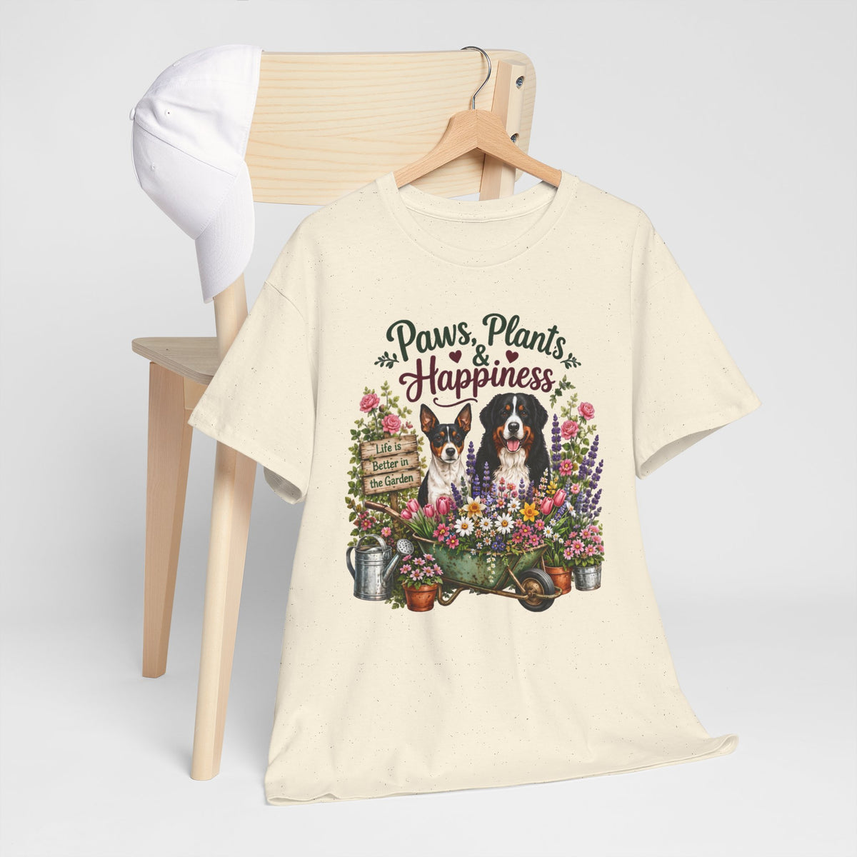 Paws Plants & Happiness Unisex T-Shirt