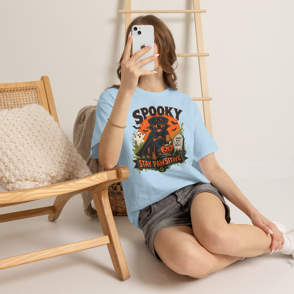 Spooky Stay Pawsitive Unisex T-Shirt