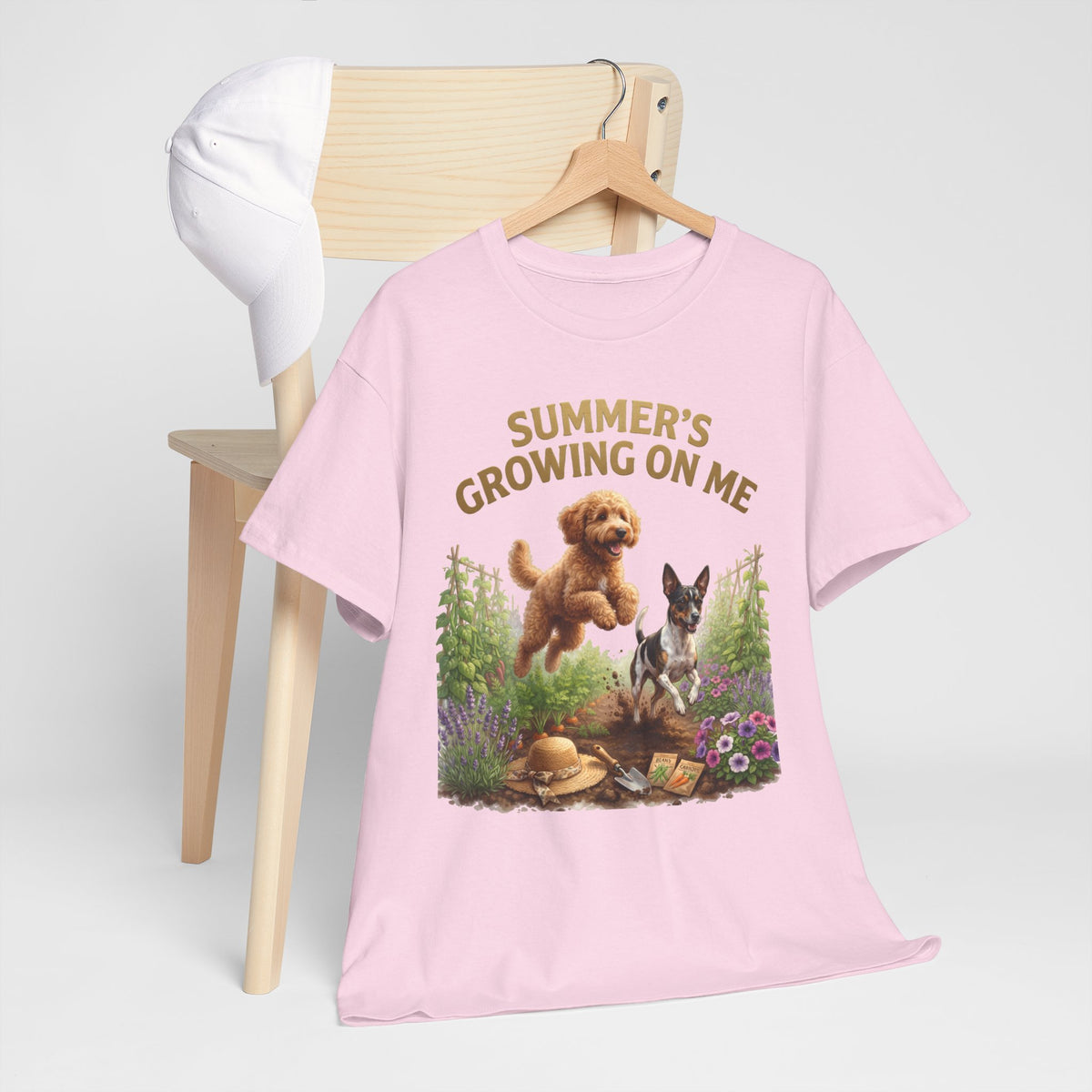 Summer's Growing on Me  Labradoodle & Rat Terrier Unisex T-Shirt