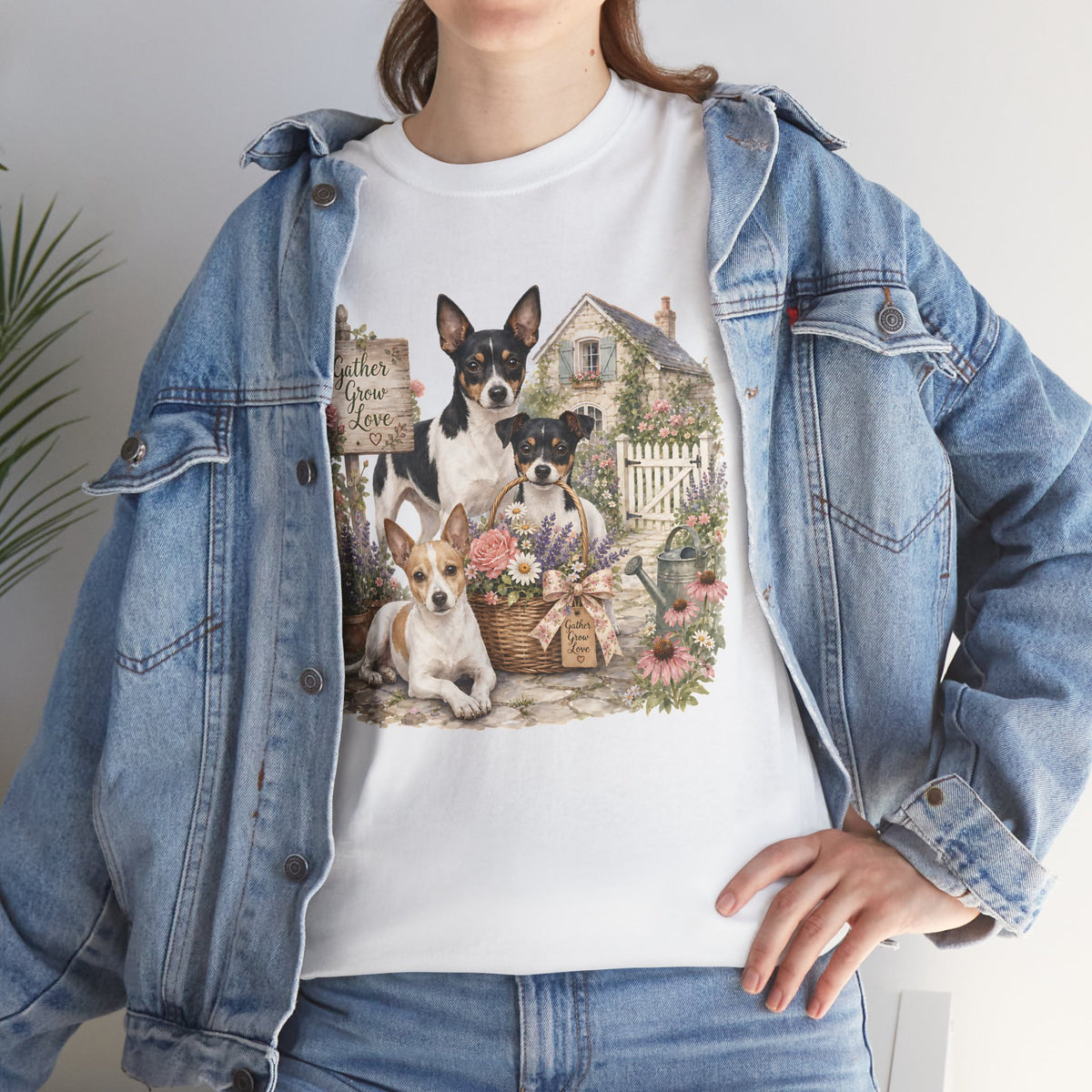 Gather Grow Love Dog Tee