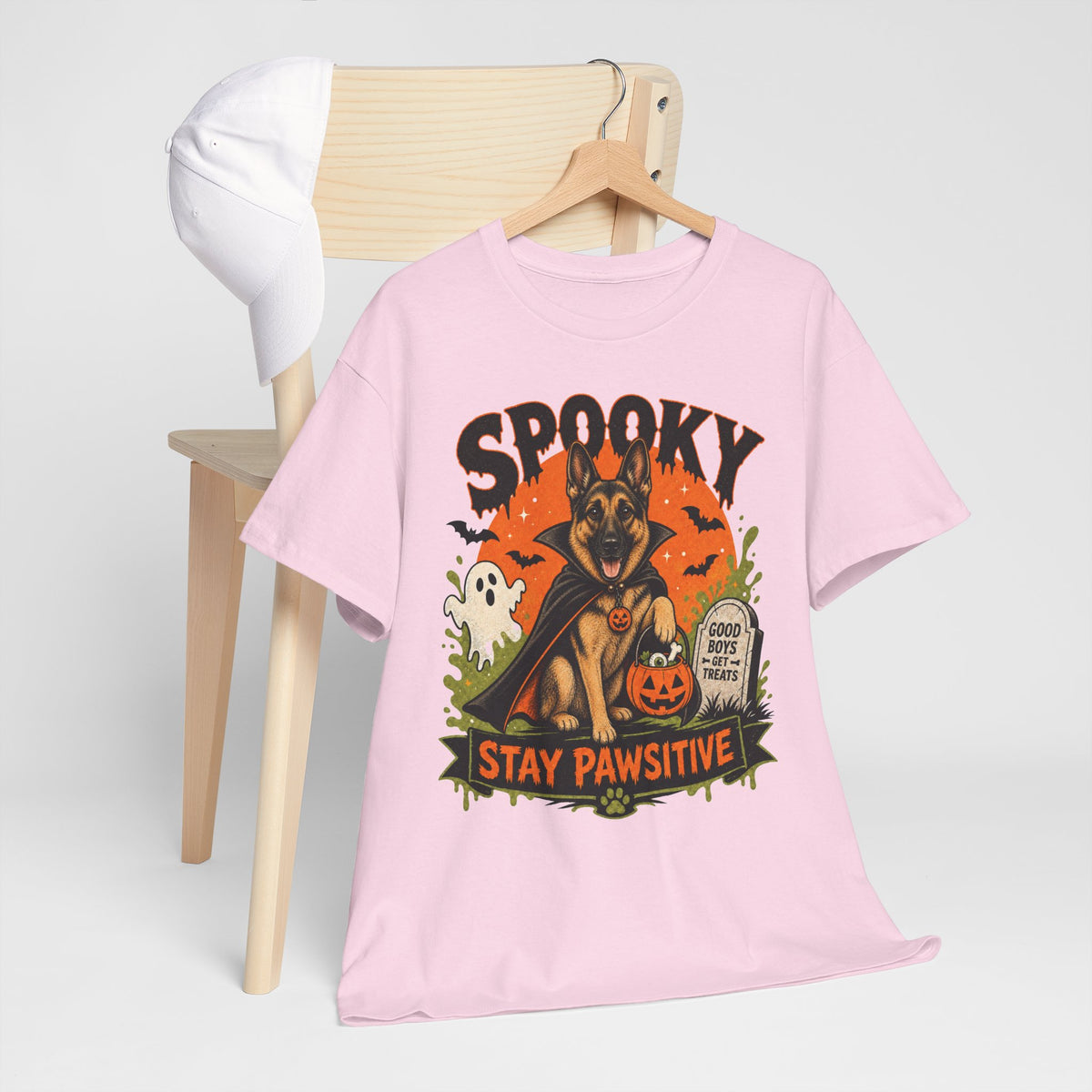 Spooky Stay Pawsitive Unisex T-Shirt