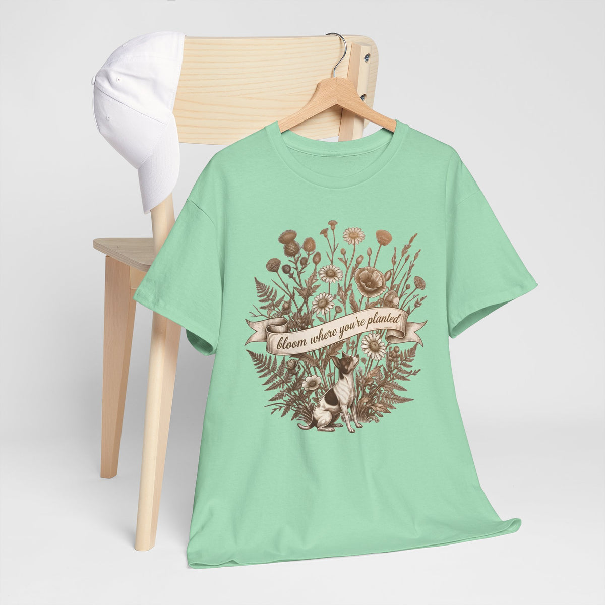 ‘Bloom Where You’re Planted’ Floral T‑Shirt