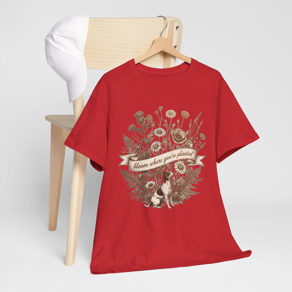‘Bloom Where You’re Planted’ Floral T‑Shirt