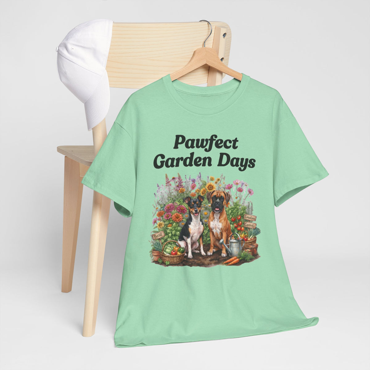 "Pawfect Garden Days" | Cute Dog & Floral Gardening Tee