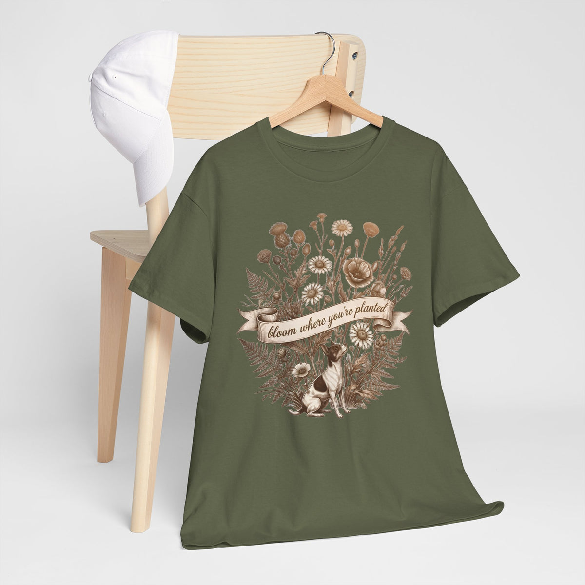 ‘Bloom Where You’re Planted’ Floral T‑Shirt