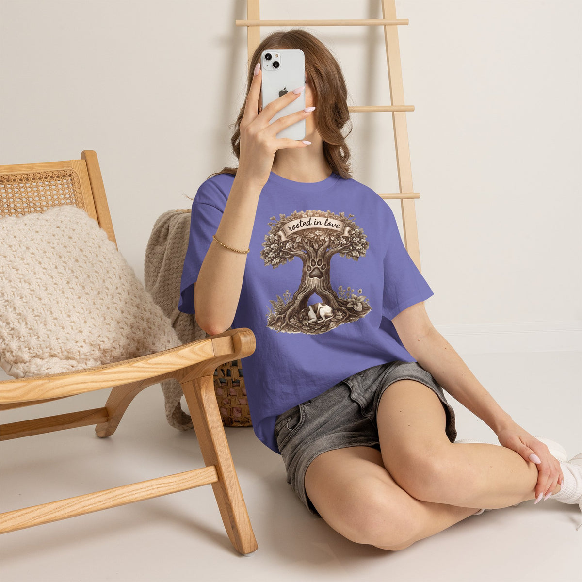 Rooted in Love Tree T-Shirt — Woodland Family & Pet Nature Tee