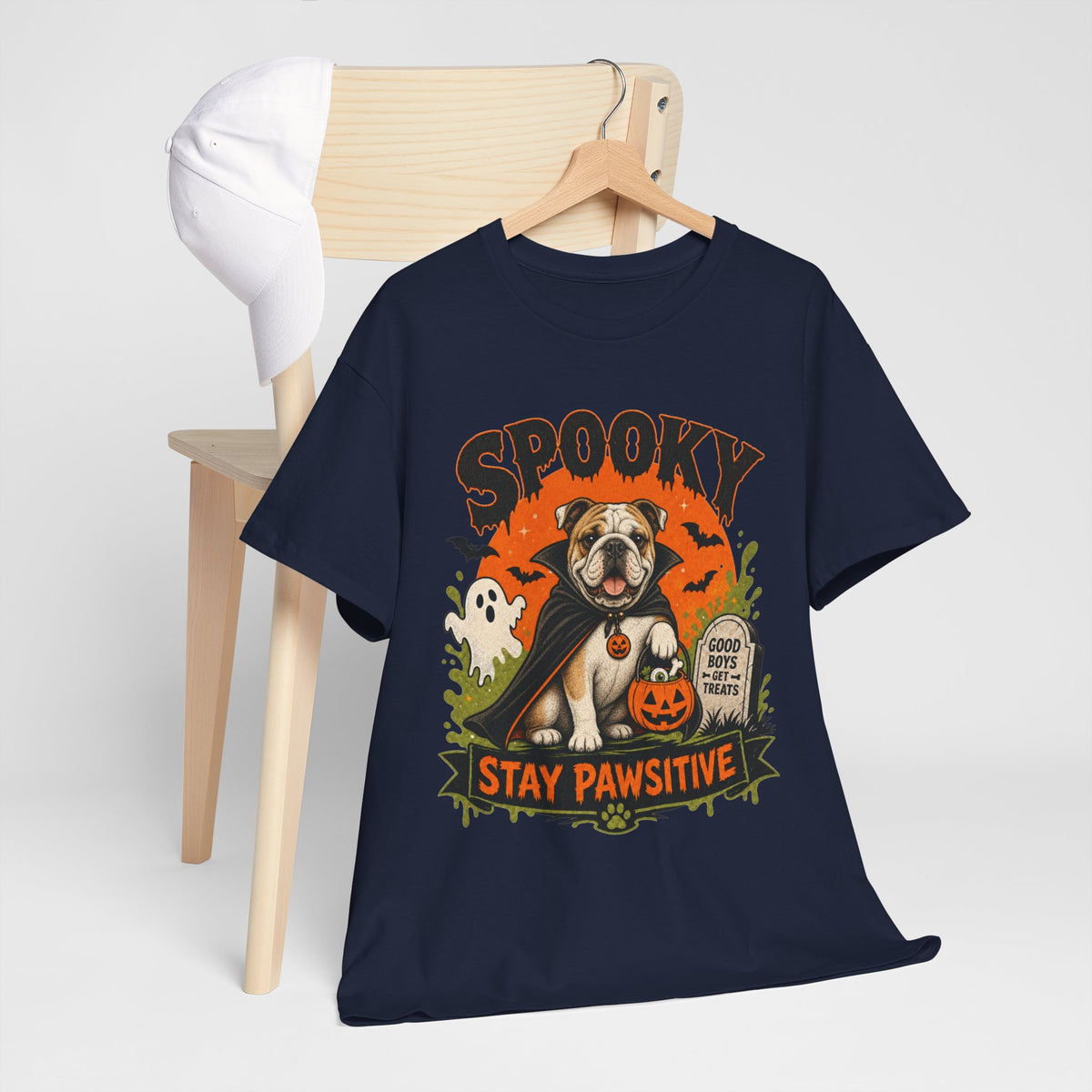 Spooky Stay Pawsitive Unisex T-Shirt