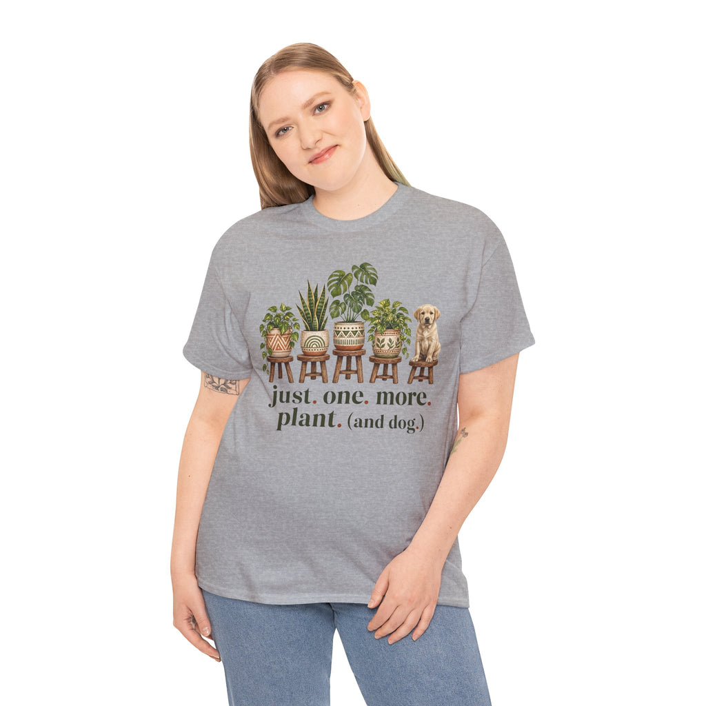 Just. One. More. Plant. (And Dog.) Unisex T-Shirt Yellow Lab