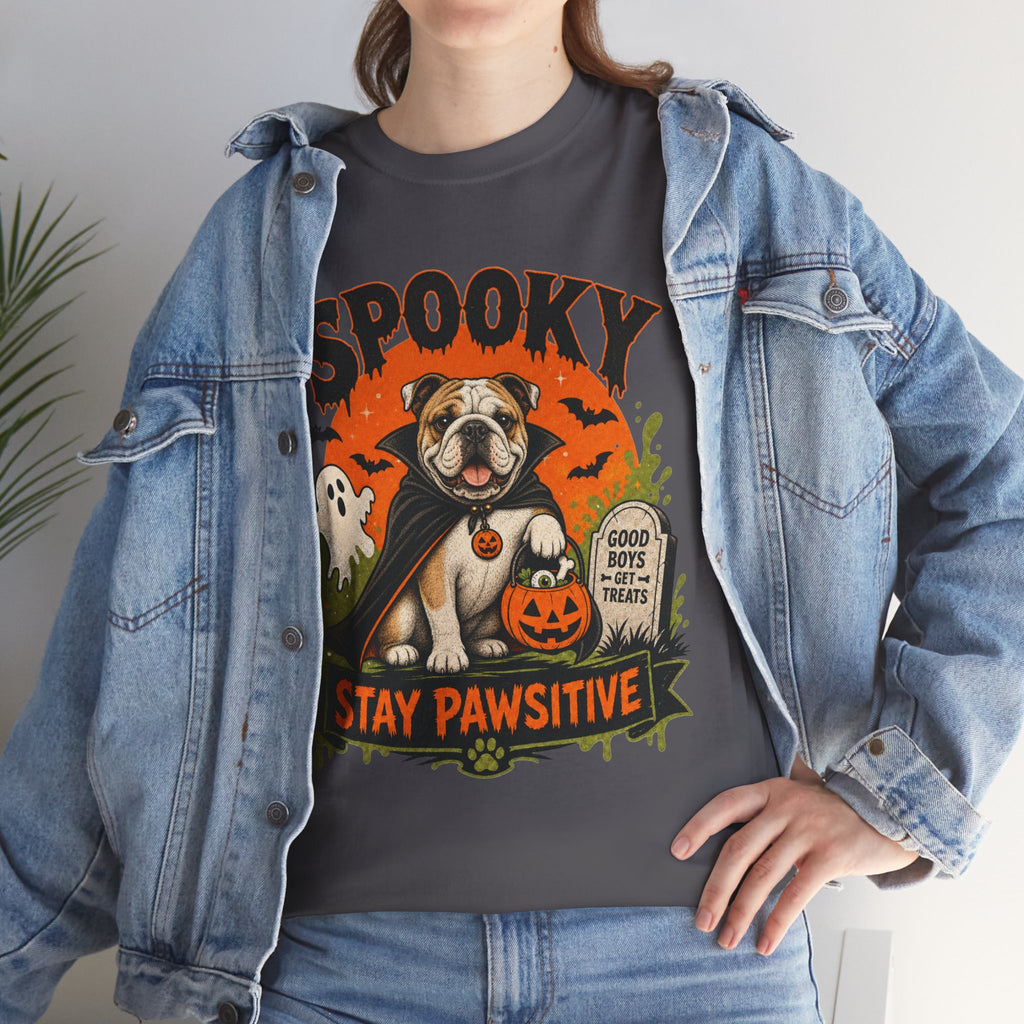 Spooky Stay Pawsitive Unisex T-Shirt
