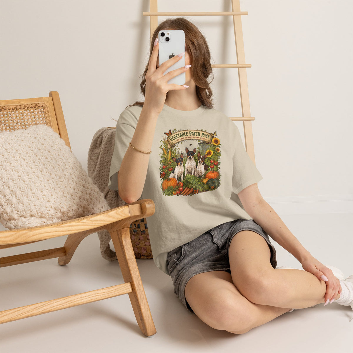 "Vegetable Patch Pack" Rat Terrier Tee