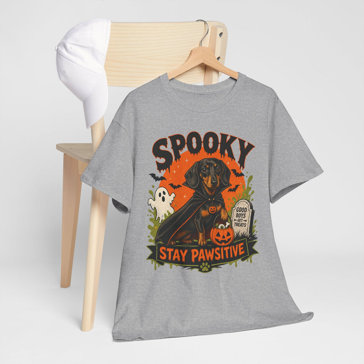 Spooky Stay Pawsitive Unisex T-Shirt
